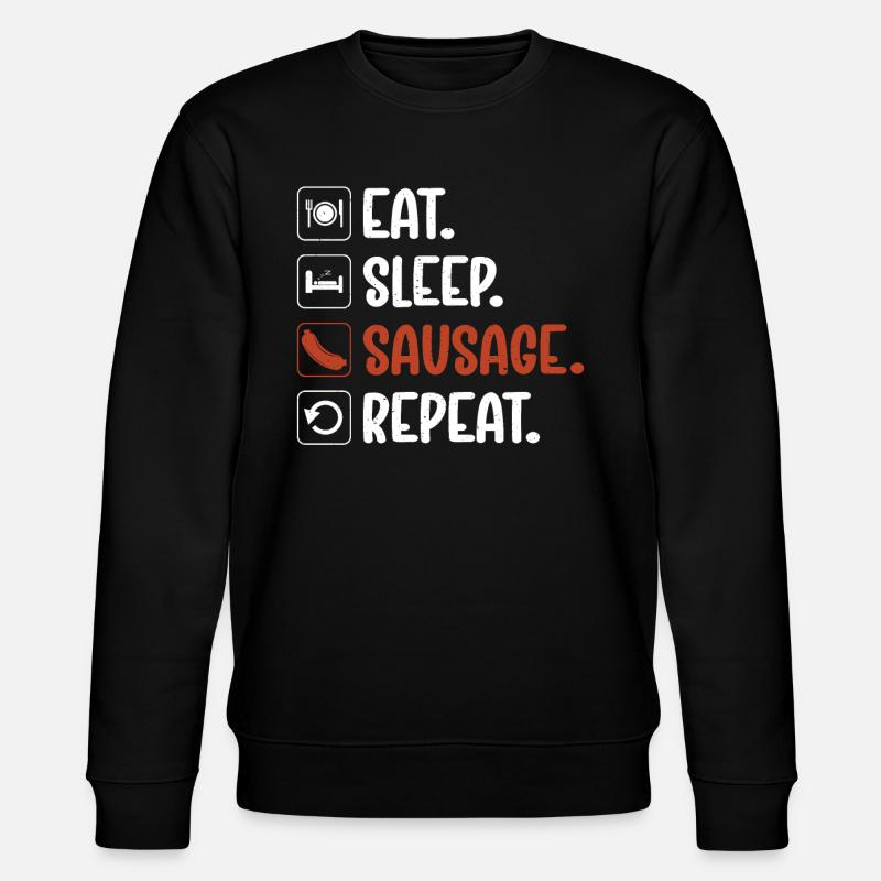 Sausage Lover - Stanley/Stella Unisex Bio-Sweatshirt CHANGER  - Schwarz