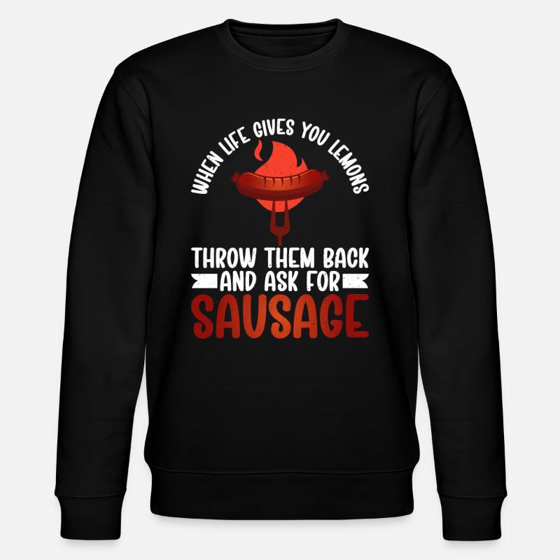 Sausage Lover - Stanley/Stella CHANGER Unisex Organic Sweatshirt - black