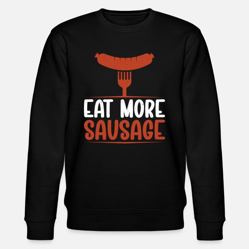 Sausage Lover - Stanley/Stella Unisex Bio-Sweatshirt CHANGER  - Schwarz