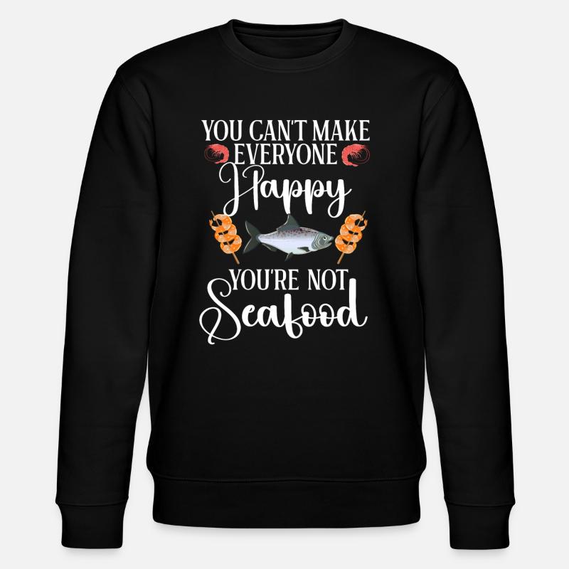 Seafood Lover Gift - Stanley/Stella Unisex Bio-Sweatshirt CHANGER - Schwarz