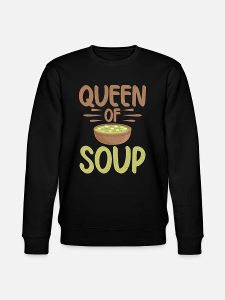 Soup Lovers Gifts - Stanley/Stella CHANGER Unisex Organic Sweatshirt - black