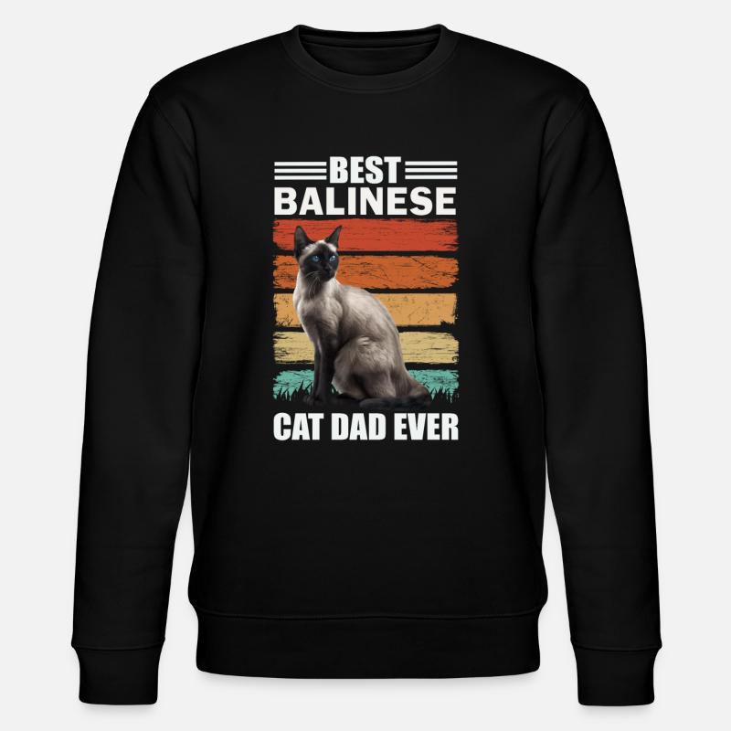 Papa chat balinais - Sweat bio CHANGER Stanley/Stella Unisexe - noir