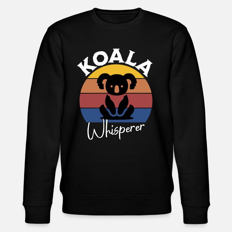 Koala Flüsterer - Stanley/Stella Unisex Bio-Sweatshirt CHANGER - Schwarz