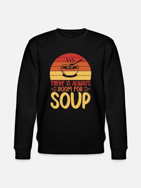 Soup Lovers Gifts - Stanley/Stella CHANGER Unisex Organic Sweatshirt - black