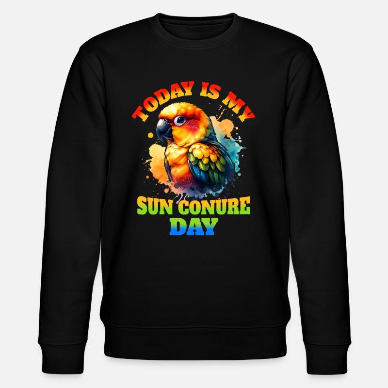 Sonnensittich Sprüche - Stanley/Stella Unisex Bio-Sweatshirt CHANGER  - Schwarz