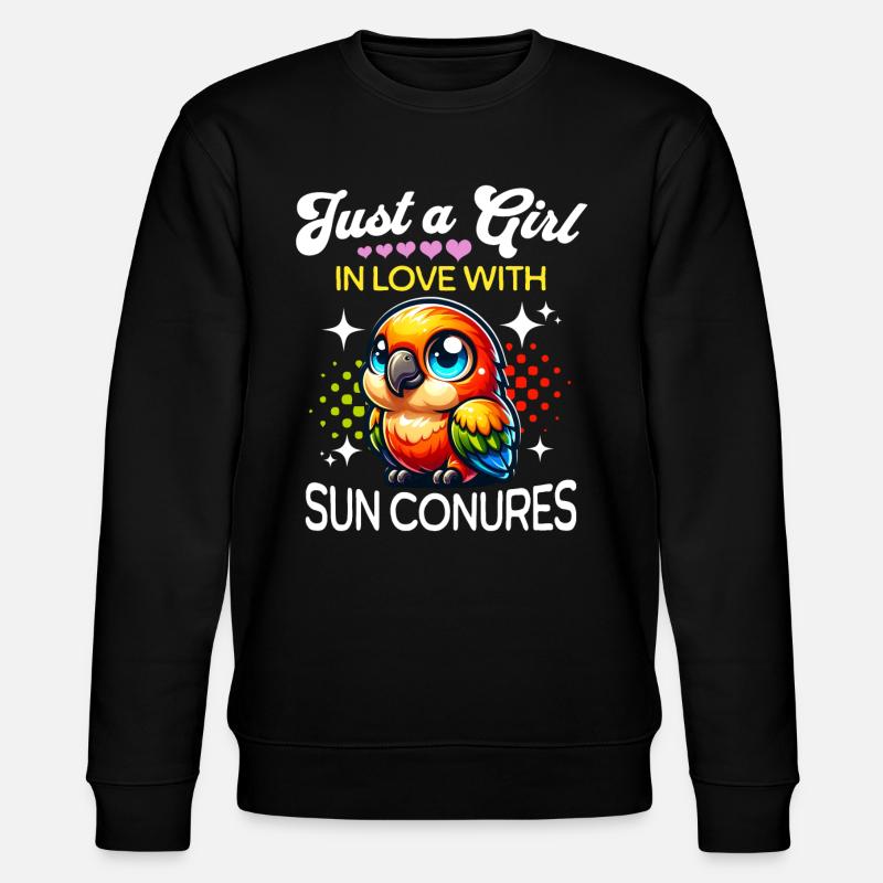 Fille perruche soleil - Sweat bio CHANGER Stanley/Stella Unisexe - noir