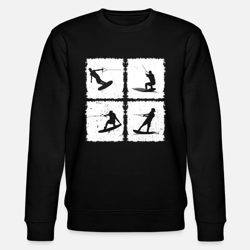 Wakeboarder Wakeboard Wakeboarder Wakesurf - Sweat bio CHANGER Stanley/Stella Unisexe - noir