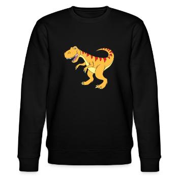 Tyrannosaurus Rex - Dinosaure T-Rex - Sweat bio CHANGER Stanley/Stella Unisexe - noir - Devant - Nik (191cm) & Marisol (170cm)