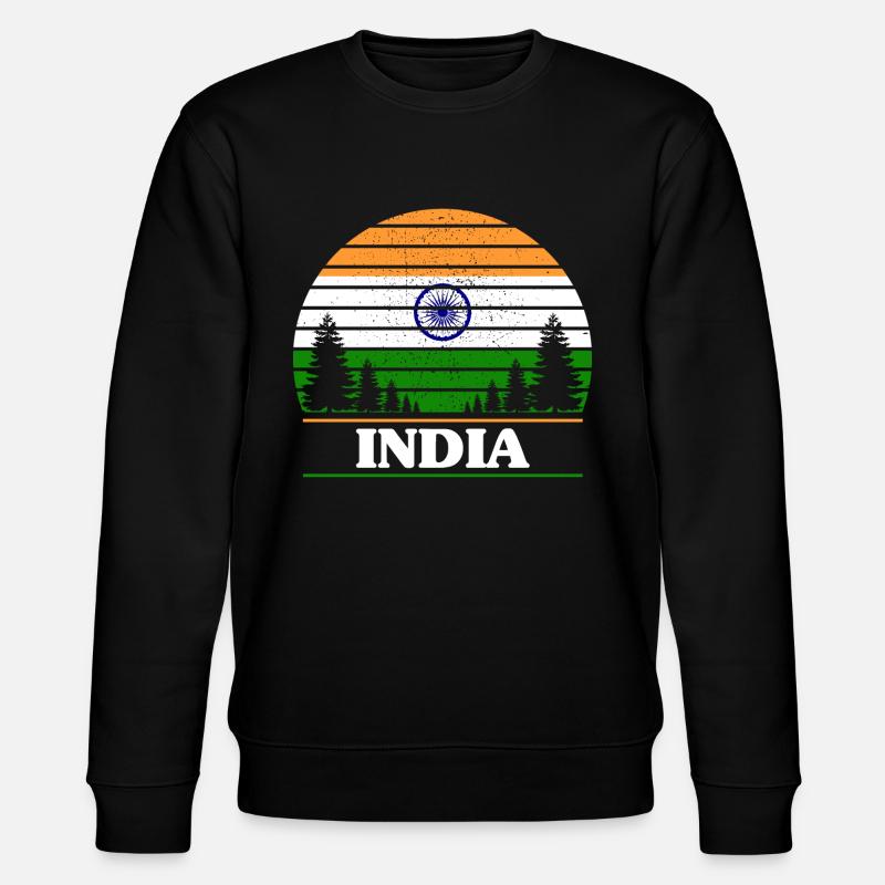 Indien - Stanley/Stella Unisex Bio-Sweatshirt CHANGER  - Schwarz