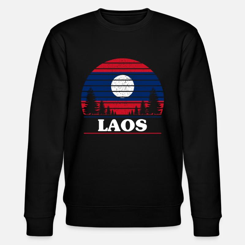 Laos - Stanley/Stella Unisex Bio-Sweatshirt CHANGER  - Schwarz