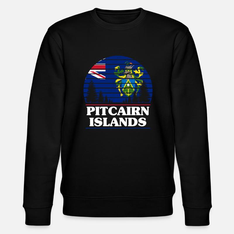Pitcairninseln - Stanley/Stella Unisex Bio-Sweatshirt CHANGER  - Schwarz