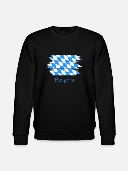 Bayern Flagge Bavaria bayern - Stanley/Stella Unisex Bio-Sweatshirt CHANGER - Schwarz