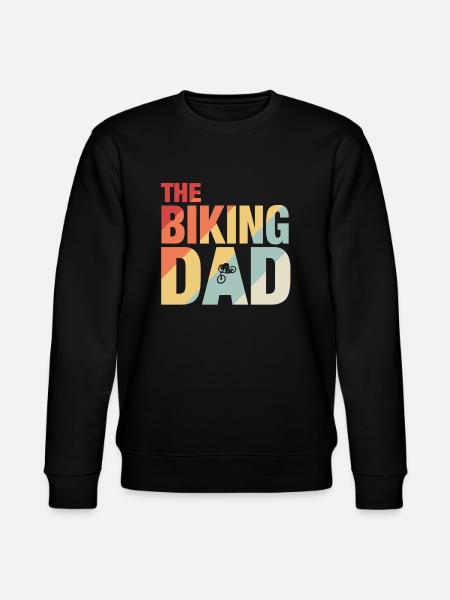 The Biking Dad - Stanley/Stella Unisex Bio-Sweatshirt CHANGER  - Schwarz