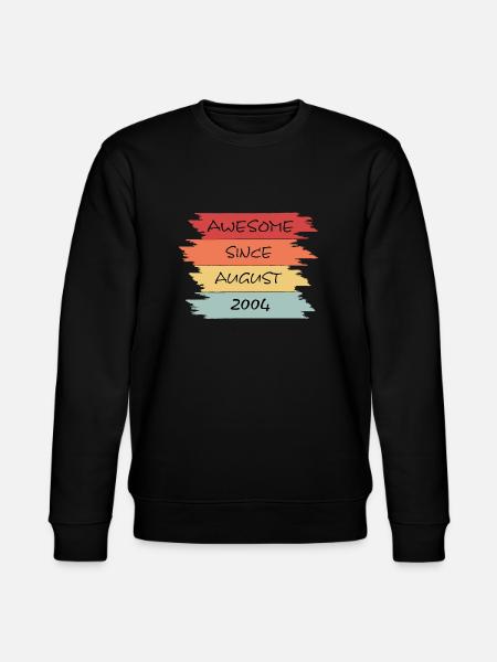 Awesome Since August 2004 - Stanley/Stella Unisex Bio-Sweatshirt CHANGER - Schwarz