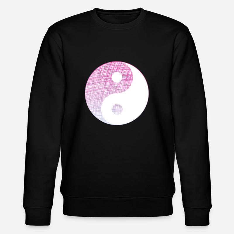 yin yang - Stanley/Stella Unisex Bio-Sweatshirt CHANGER - Schwarz