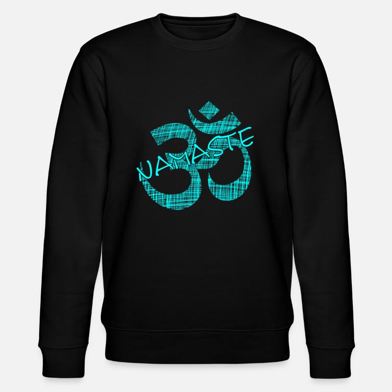 Yoga Zen Namaste - Stanley/Stella Unisex Bio-Sweatshirt CHANGER  - Schwarz