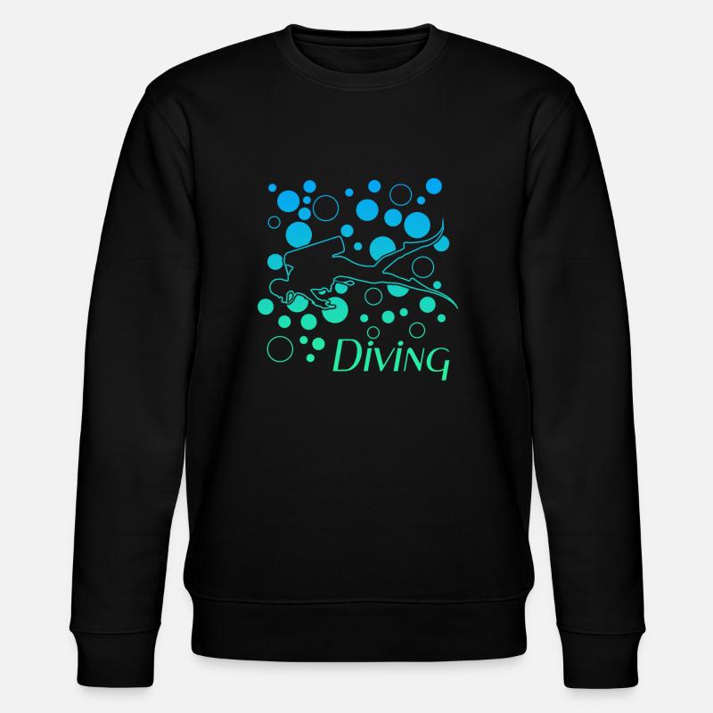 Diving - Stanley/Stella Unisex Bio-Sweatshirt CHANGER  - Schwarz