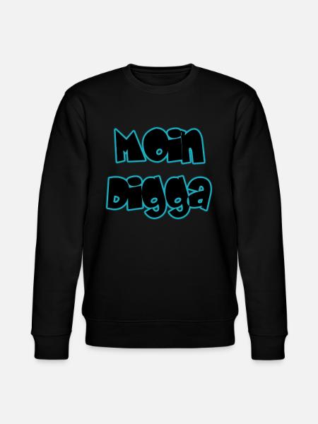 Moin Digga - Stanley/Stella Unisex Bio-Sweatshirt CHANGER  - Schwarz