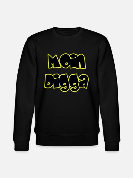 Moin Digga - Stanley/Stella Unisex Bio-Sweatshirt CHANGER  - Schwarz