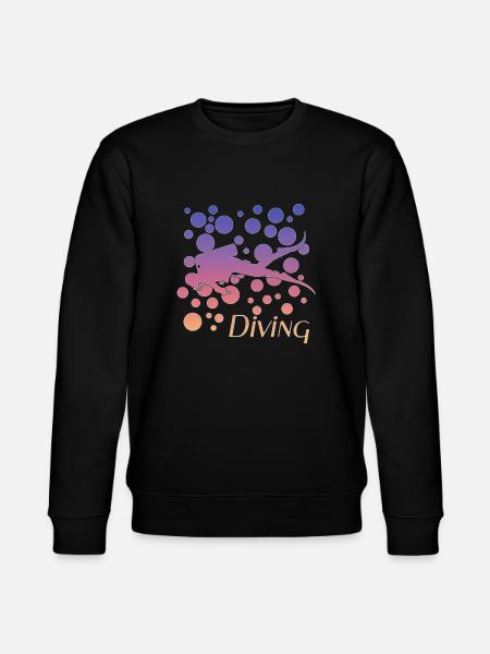 Scuba Diver - Stanley/Stella Unisex Bio-Sweatshirt CHANGER - Schwarz
