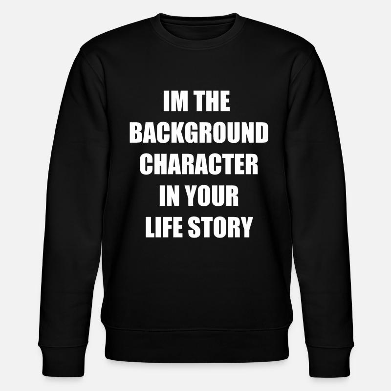 Lustiger Spruch - Stanley/Stella Unisex Bio-Sweatshirt CHANGER  - Schwarz