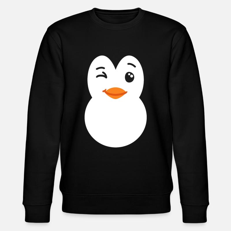 Pinguin Kostüm - Stanley/Stella Unisex Bio-Sweatshirt CHANGER  - Schwarz