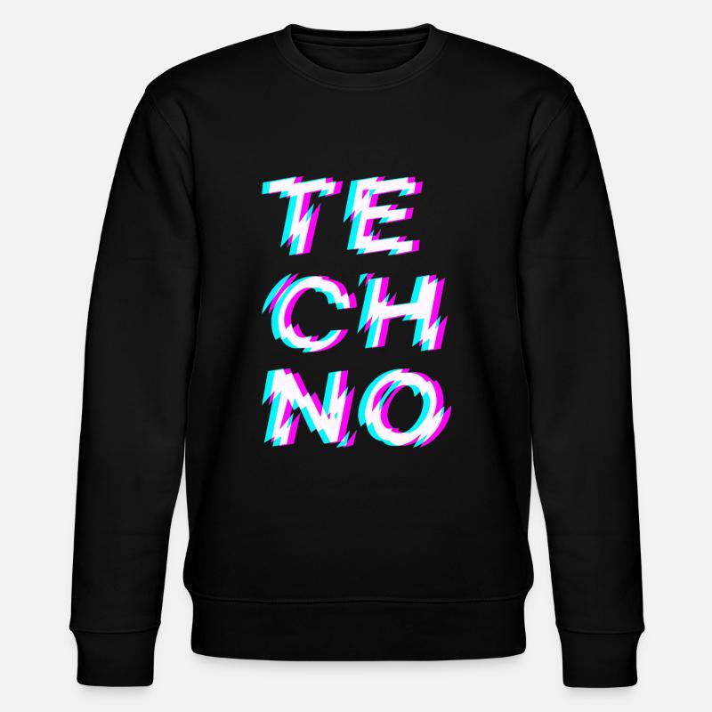 Techno Rave - Sweat bio CHANGER Stanley/Stella Unisexe - noir