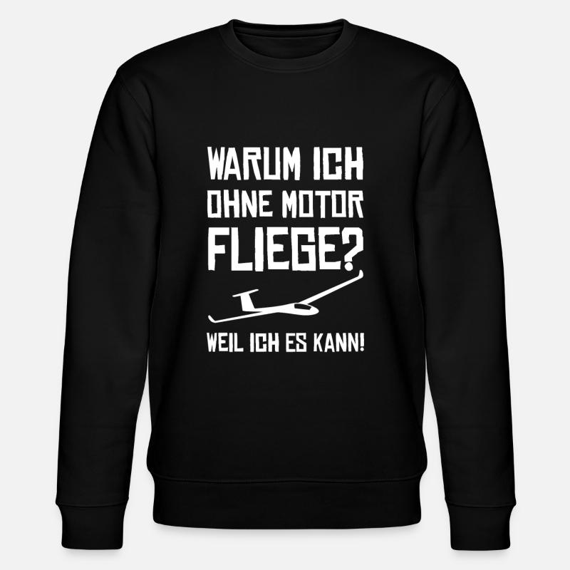 Gliding glider - Stanley/Stella CHANGER Unisex Organic Sweatshirt - black