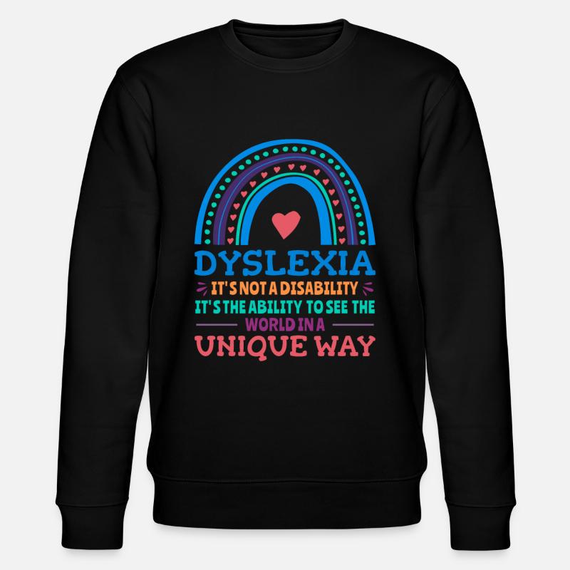 Dyslexie Conscience Dyslexie Dyslexie - Sweat bio CHANGER Stanley/Stella Unisexe - noir