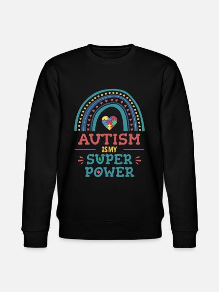Autism is My Superpower - Stanley/Stella CHANGER Unisex Organic Sweatshirt - black