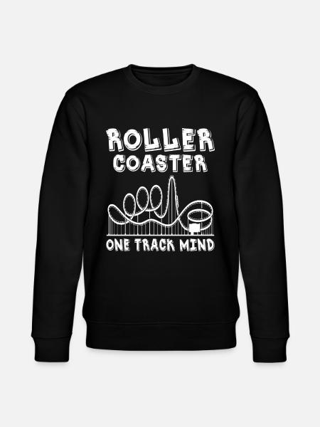 Roller Coaster One Track Mind - Stanley/Stella Unisex Bio-Sweatshirt CHANGER - Schwarz