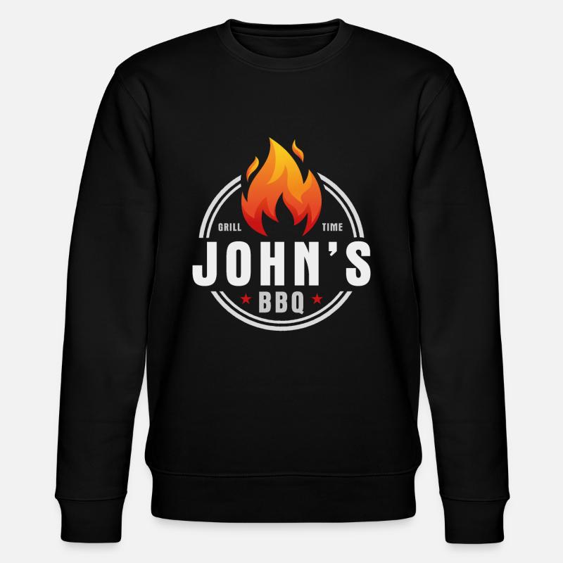 Johns BBQ - Stanley/Stella Unisex Bio-Sweatshirt CHANGER  - Schwarz