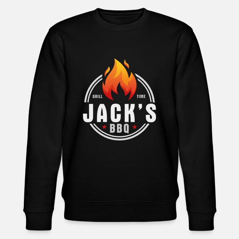 Jacks BBQ - Stanley/Stella CHANGER Unisex Organic Sweatshirt - black