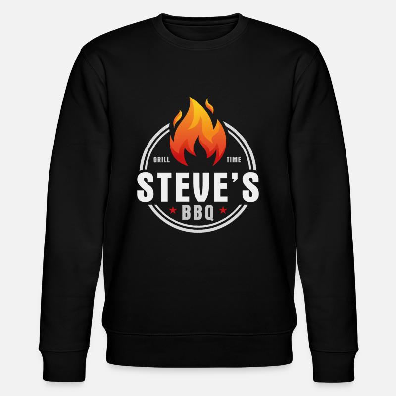 Steves BBQ - Stanley/Stella Unisex Bio-Sweatshirt CHANGER  - Schwarz