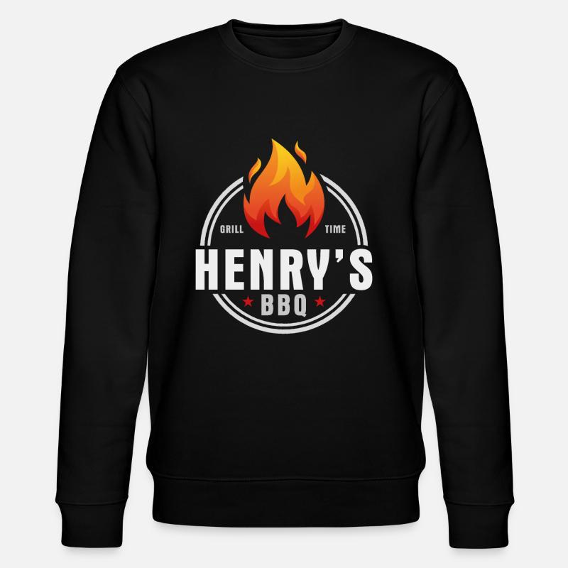 Henrys BBQ - Stanley/Stella Unisex Bio-Sweatshirt CHANGER - Schwarz