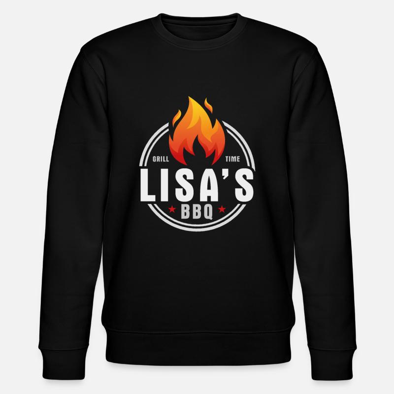 Lisas BBQ - Stanley/Stella Unisex Bio-Sweatshirt CHANGER  - Schwarz