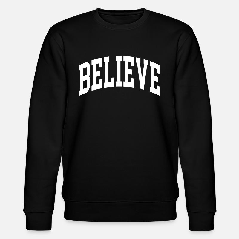 Believe - Stanley/Stella Unisex Bio-Sweatshirt CHANGER  - Schwarz