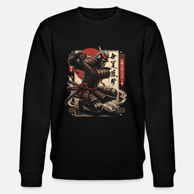 Samouraï ninja - Sweat bio CHANGER Stanley/Stella Unisexe - noir