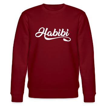 Habibi - Stanley/Stella Unisex Bio-Sweatshirt CHANGER  - Burgunderrot - Vorne - Nik (191cm) & Marisol (170cm)