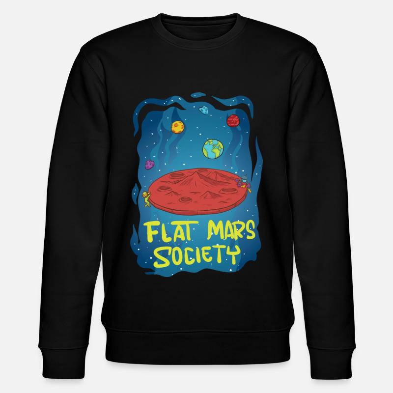 Flat Mars Society - Stanley/Stella Unisex Bio-Sweatshirt CHANGER  - Schwarz