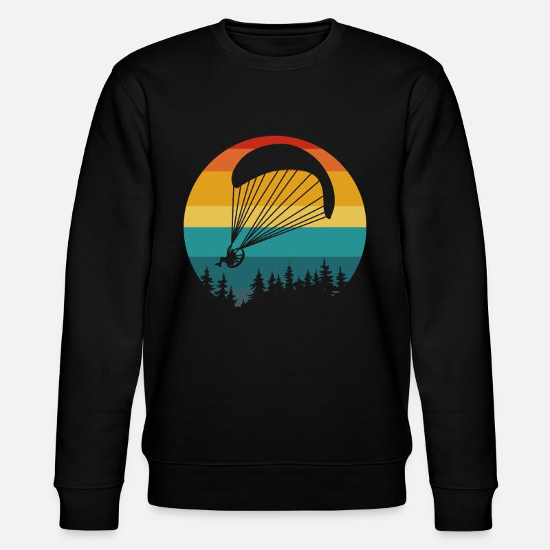 Vintage Paramotor Lover - Stanley/Stella CHANGER Unisex Organic Sweatshirt - black
