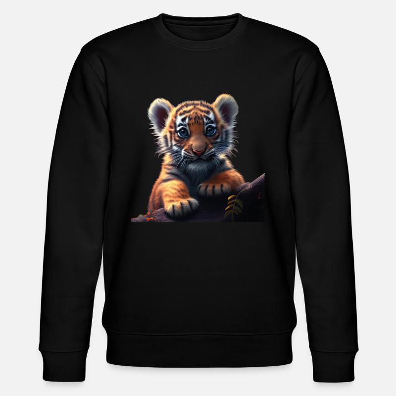 petit tigre - Sweat bio CHANGER Stanley/Stella Unisexe - noir