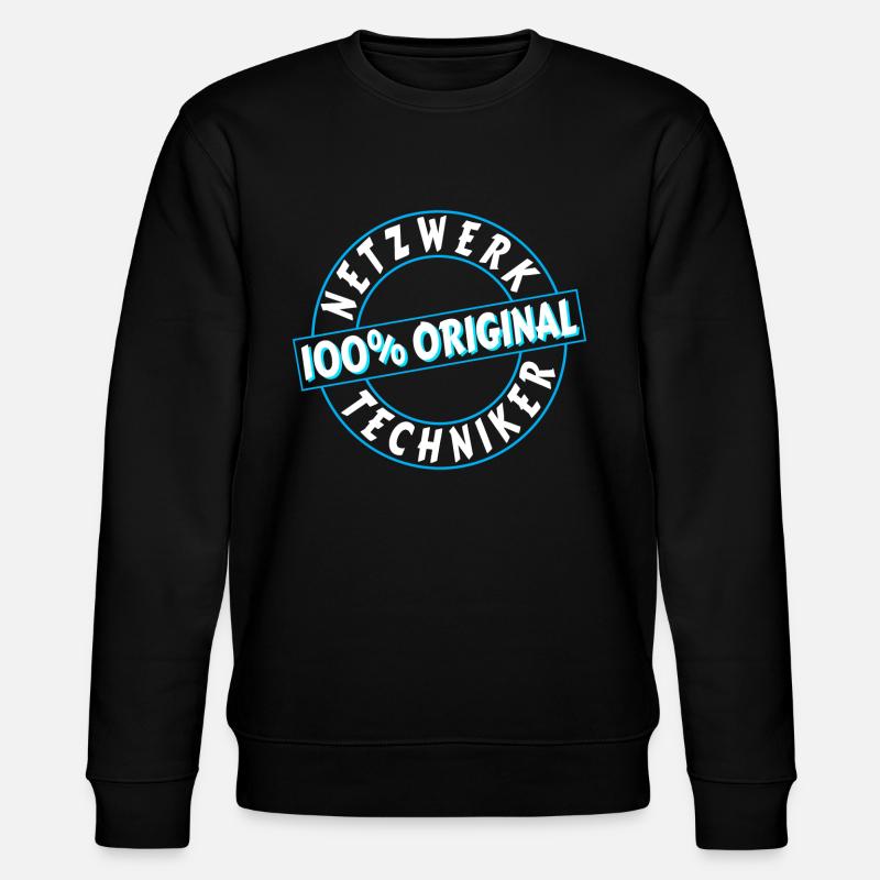 Netzwerktechniker Geschenk Geschenkidee Netzwerke - Stanley/Stella Unisex Bio-Sweatshirt CHANGER  - Schwarz