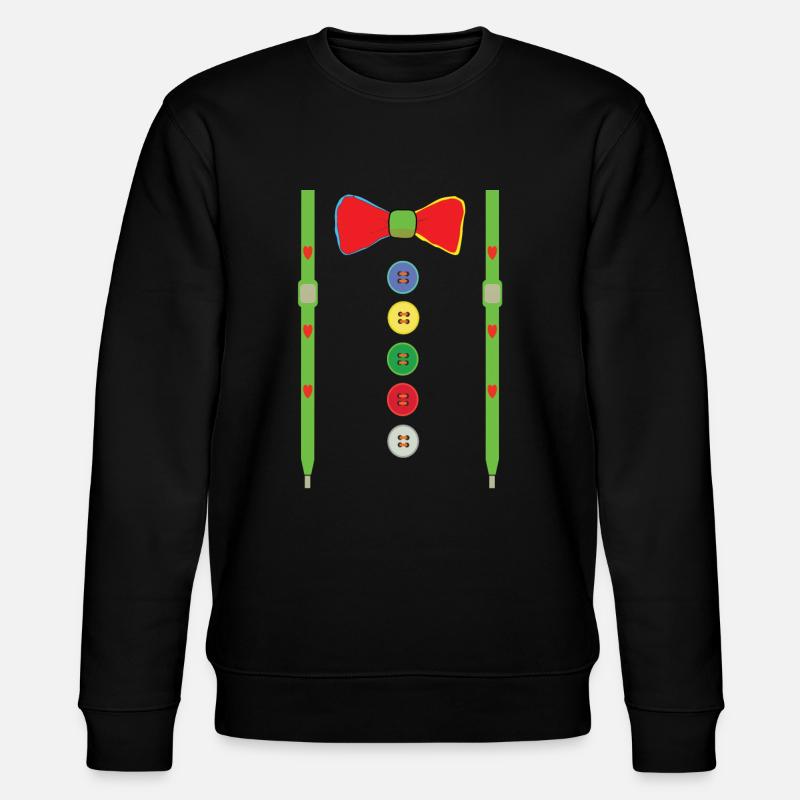 Clown Fasching Karneval Kostüm - Stanley/Stella Unisex Bio-Sweatshirt CHANGER  - Schwarz