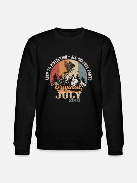 Juli 2007 Geburtstagsgeschenk Juli 2007 Original - Stanley/Stella Unisex Bio-Sweatshirt CHANGER  - Schwarz