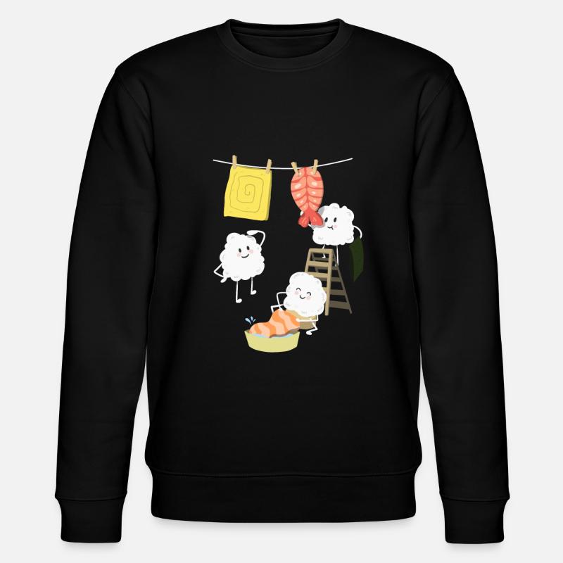 Kawaii Sushi Laundry - Sweat bio CHANGER Stanley/Stella Unisexe - noir