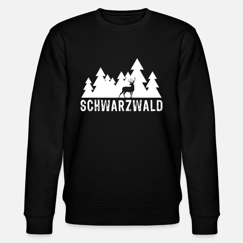 Schwarzwald Hirsch - Stanley/Stella Unisex Bio-Sweatshirt CHANGER  - Schwarz