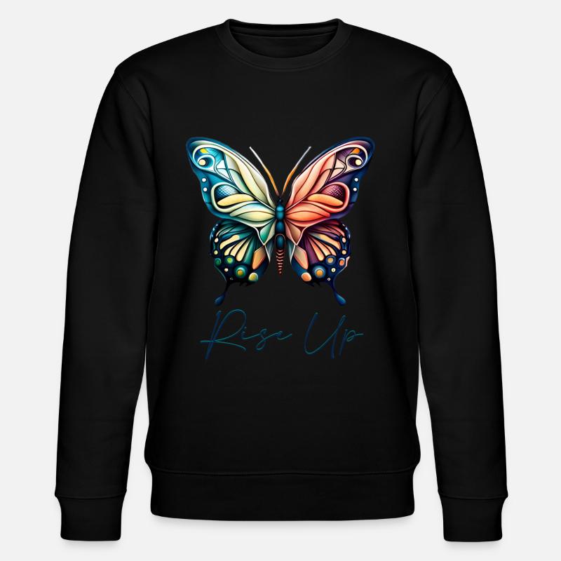 Papillon - Sweat bio CHANGER Stanley/Stella Unisexe - noir