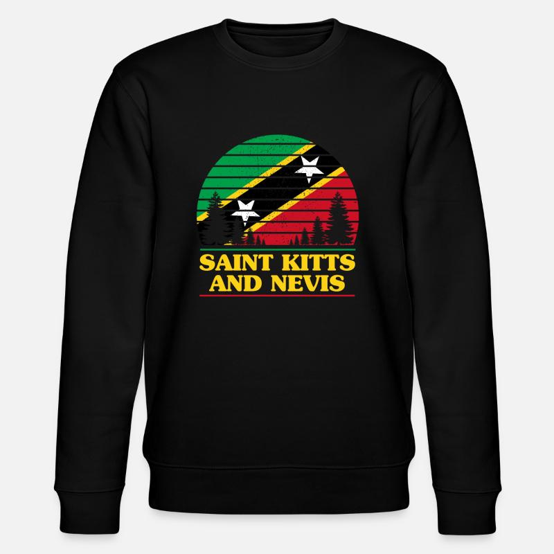Saint-Kitts-et-Nevis - Sweat bio CHANGER Stanley/Stella Unisexe - noir