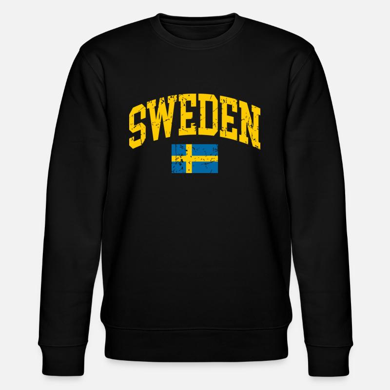 schweden flagge - Stanley/Stella Unisex Bio-Sweatshirt CHANGER  - Schwarz